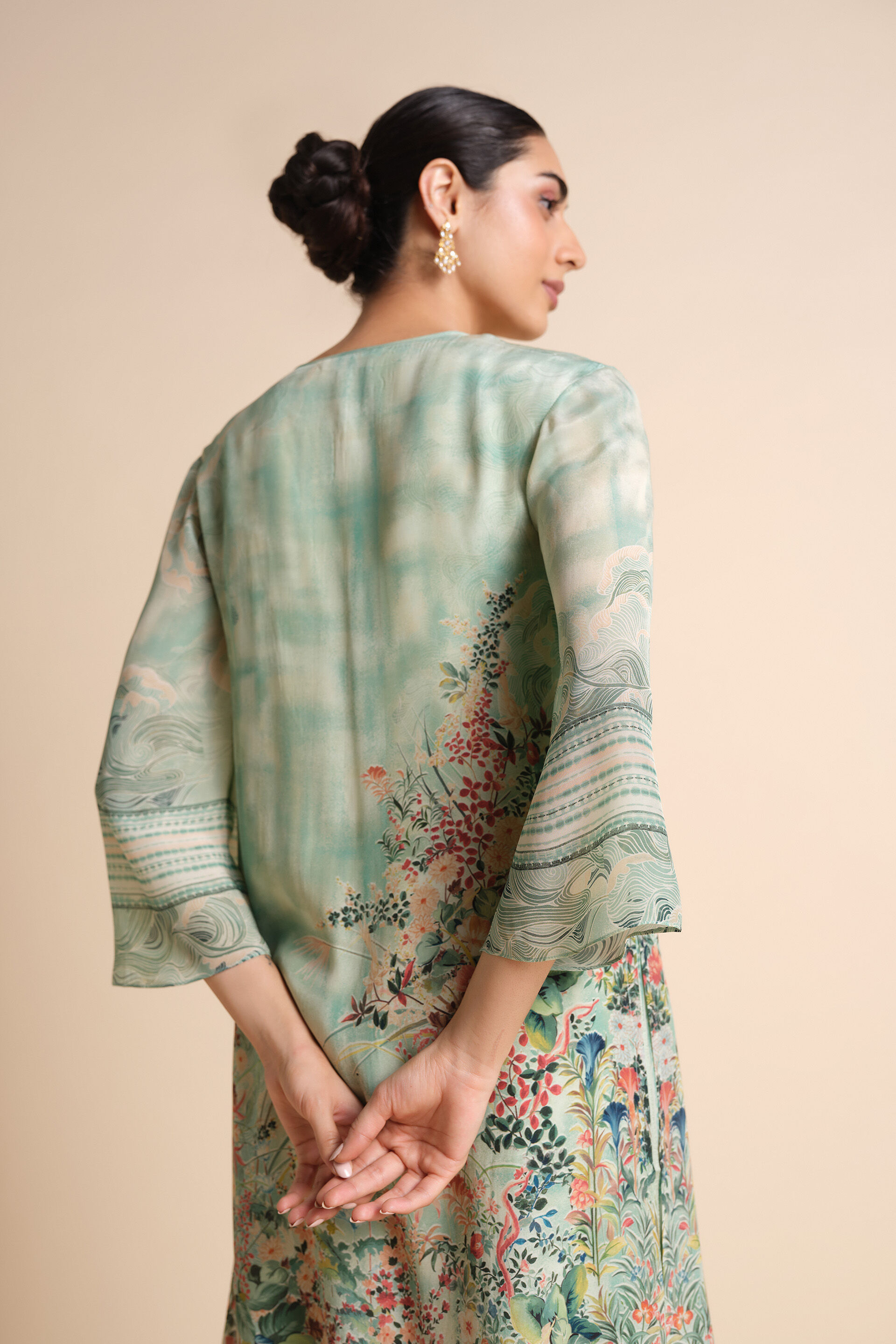 Arivai Kurta Co-ord - Sage, Sage, image 5